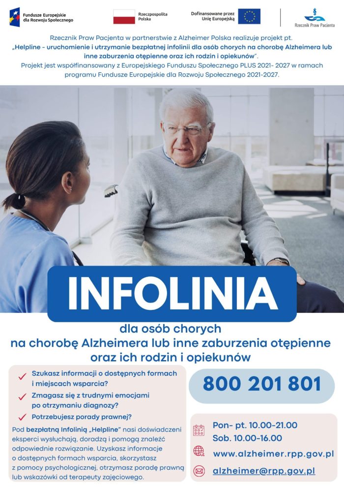 Miniaturka artykułu Infolinia dla osób chorych na Alzheimera