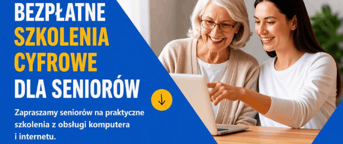 Miniaturka artykułu Bezpłatne szkolenia z kompetencji cyfrowych dla seniorów 60+